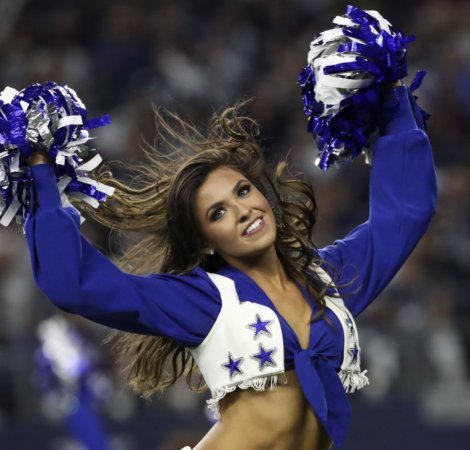 Dec 29, 2019; Arlington, Texas, USA;  Dallas Cowboys cheerleader performs during the game against the Washington Redskins at AT&T Stadium. Mandatory Credit: Kevin Jairaj-USA TODAY Sports