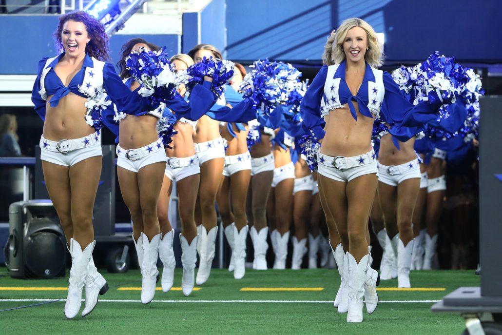 Photos of Dallas Cowboys Cheerleaders "Meet the Team" at AT&T...